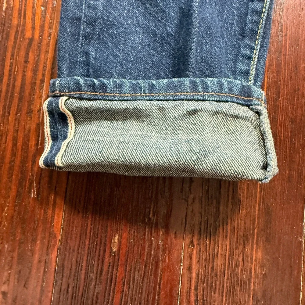 H&M Selvedge Jeans Mens 31x32‎ Blue &Denim Dark Wash Slim Tapered Turkey Preppy